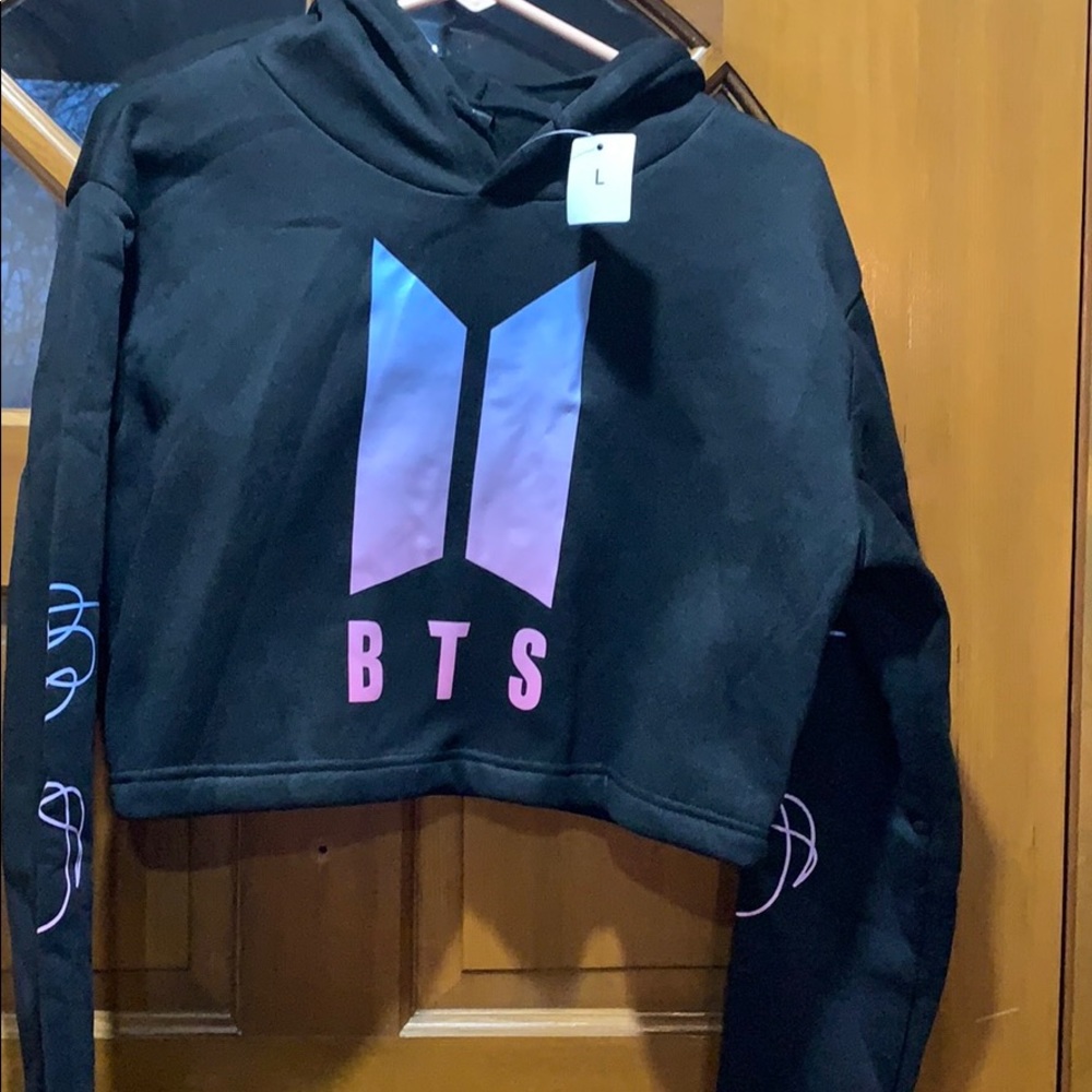 BTS Crop Top Hoodie
